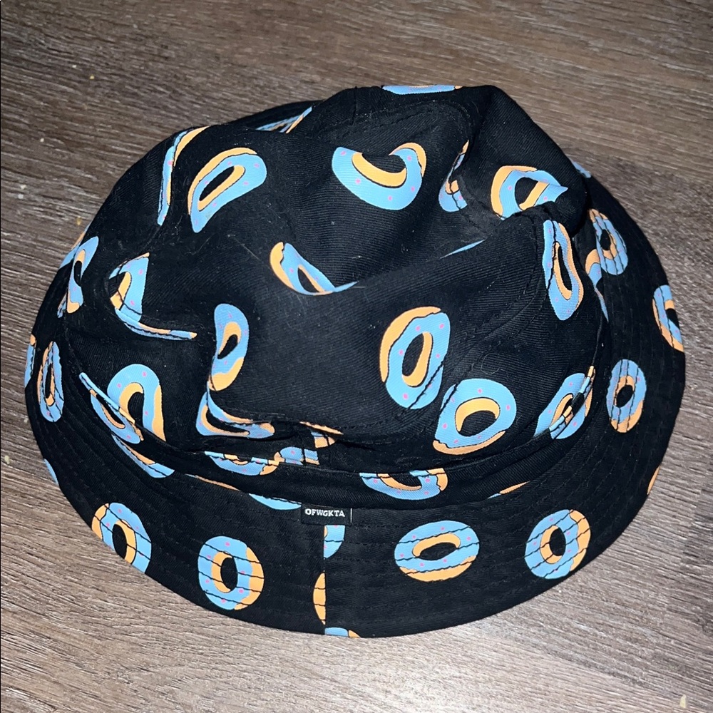 Odd Future OFWGKTA Black Donut Print Bucket Hat GUC small/ medium